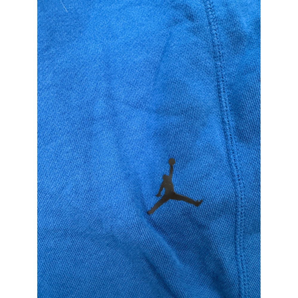 Jordan Mens Fleece Shorts Royal Blue Jumpman Logo Elastic Waist Size Large - Picture 2 of 4